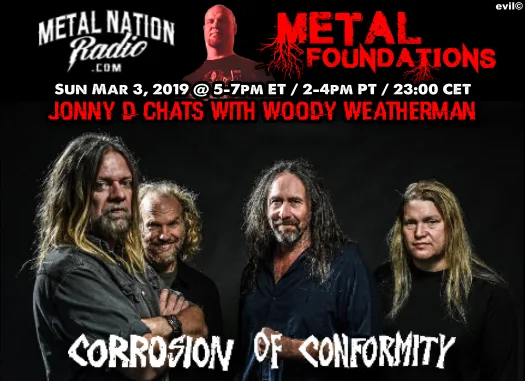 Corrosion of Conformity interview promotional poster